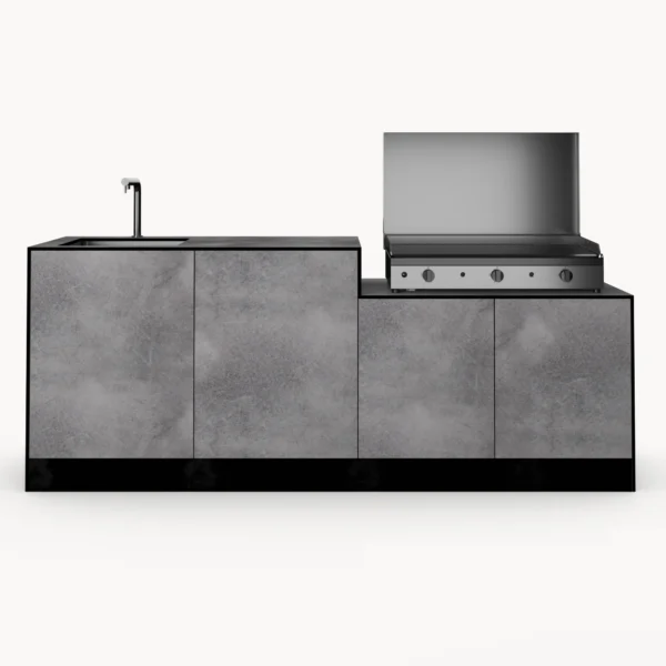 Dune Compact 3192 ER-ret copie Dune <br />Cuisine d'extérieur avec plancha à poser – Image 1