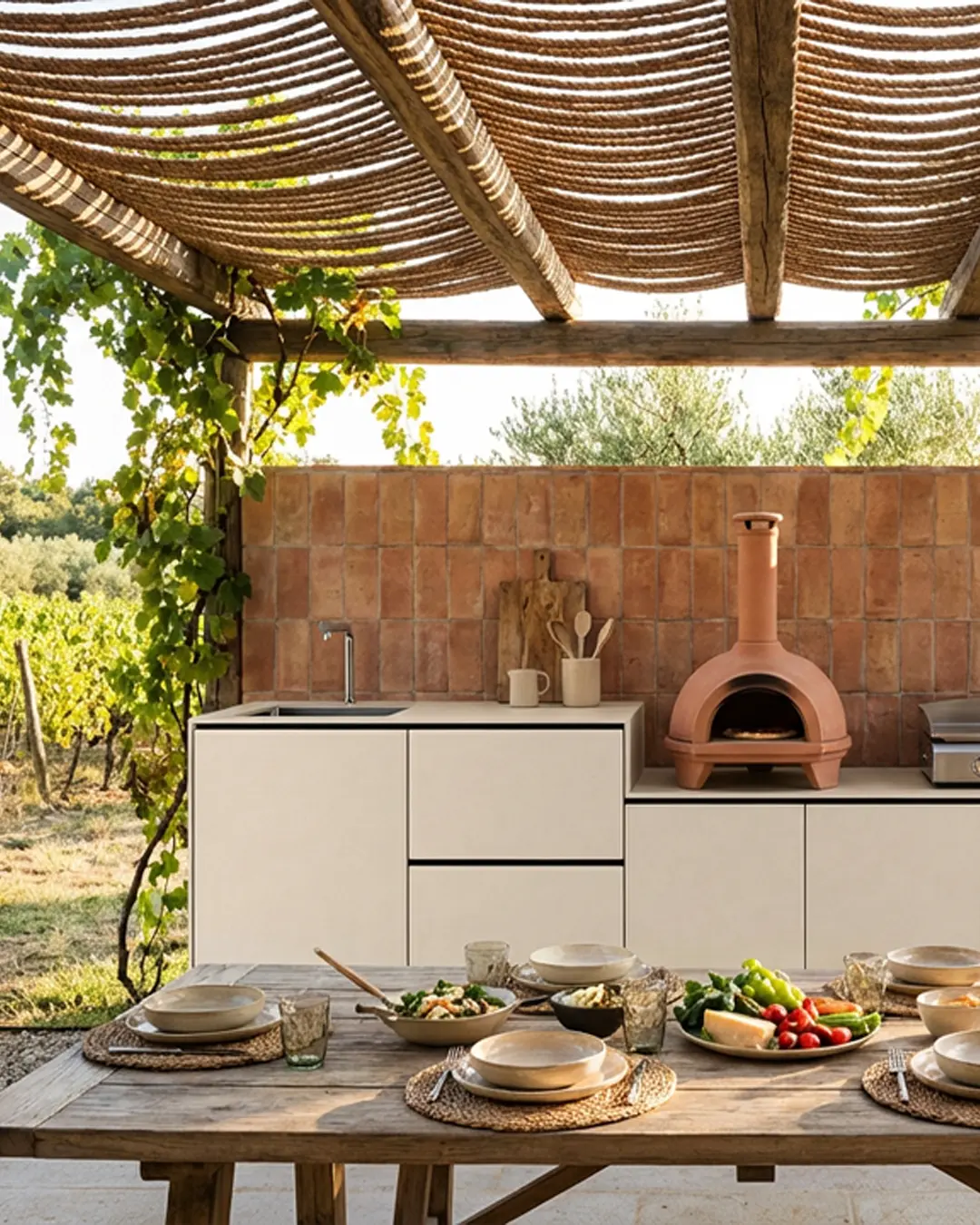 cuisinedété terrasse four à pizza évier mitigeur Nice Alpes Maritimes