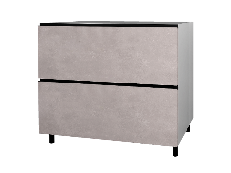meuble-caisson-cuisine-exterieure-bas-sous-evier-cuisson-2-tiroirs meuble bas caisson cuisine extérieure sous évier cuisson 2 casseroliers rangement