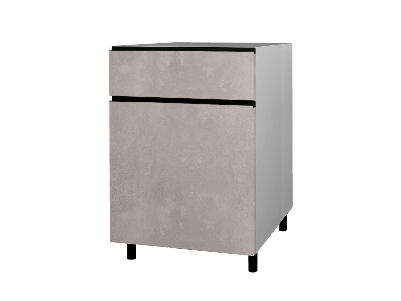meuble-caisson-cuisine-exterieure-bas-tiroir-1-porte meuble bas caisson cuisine extérieure 1 tiroir 1 porte placard rangement